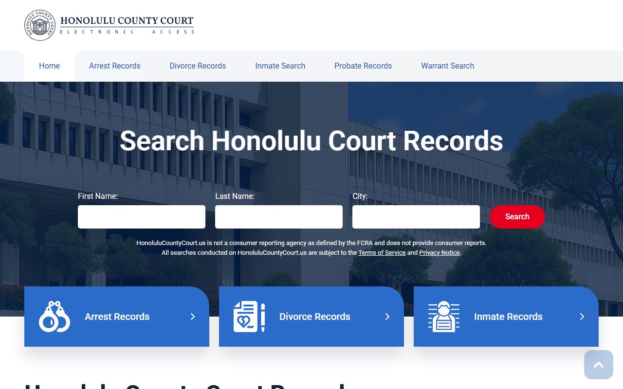 Honolulu County court records Ocean Pointe Ewa area First Circuit